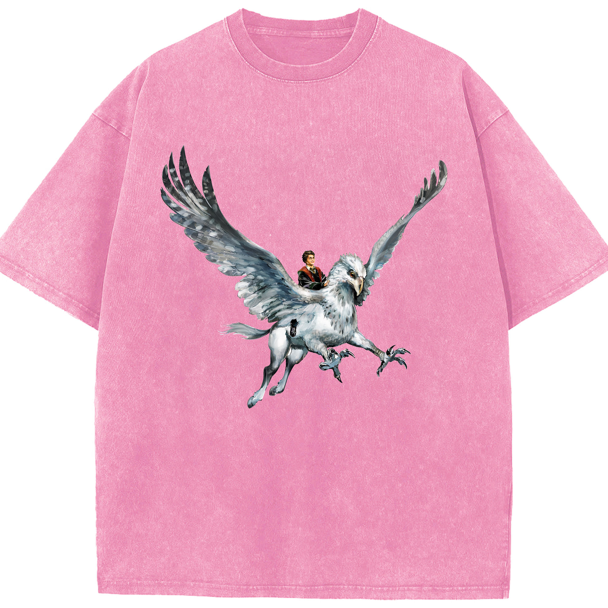 （画像用） Harry Potter ハリー・ポッターシリーズ 綿100% ヴィンテージ風 半袖Tシャツ（フロントプリント）